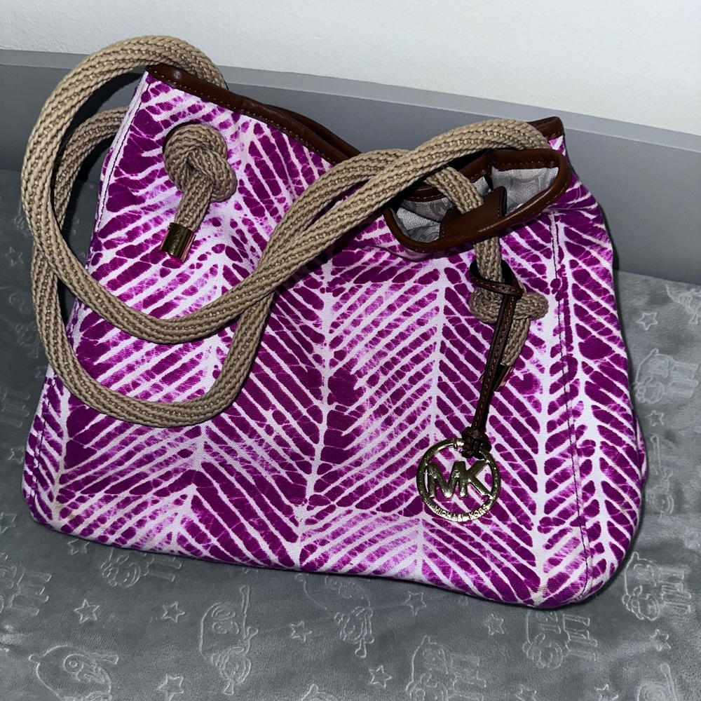 Pink Tie Dye Michael Kors tote